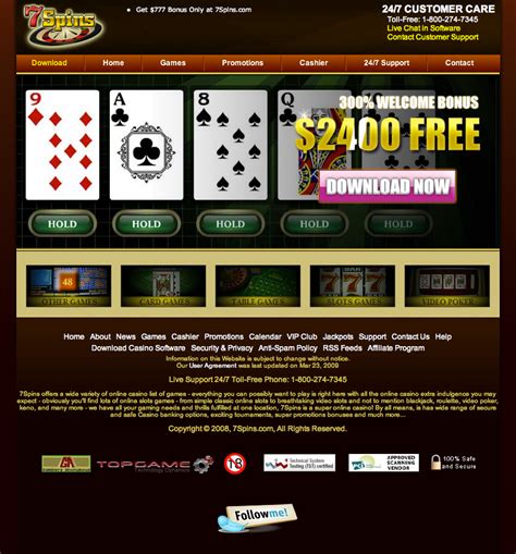 7 spins casino aplicação